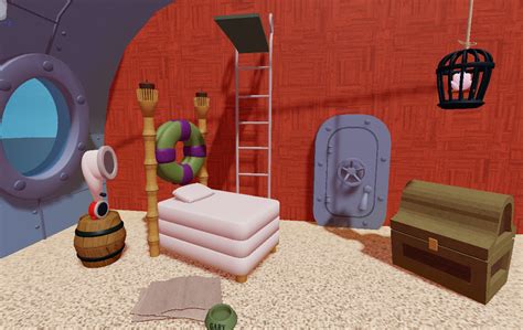 Spongebob's Bedroom Recreated in Roblox Studio : roblox