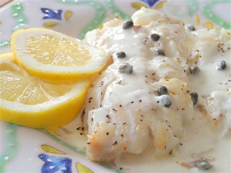 Welcome Home Blog: Haddock with Lemon Cream Sauce with Capers