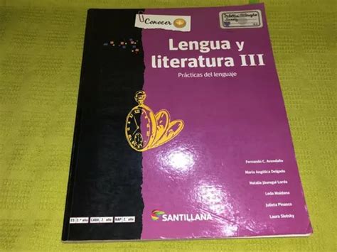 Lengua Y Literatura Iii Conocer Santillana En Venta En San Isidro Bsas Gba Norte Por