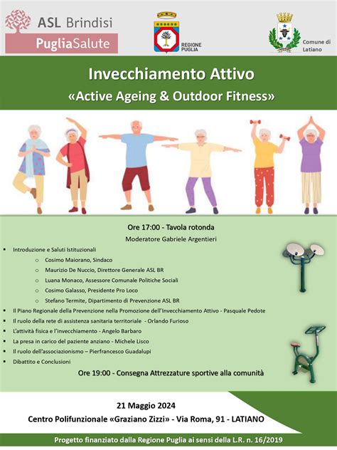 Active Ageing Outdoor Fitness A Latiano Il Via Alle Conferenze Sulla