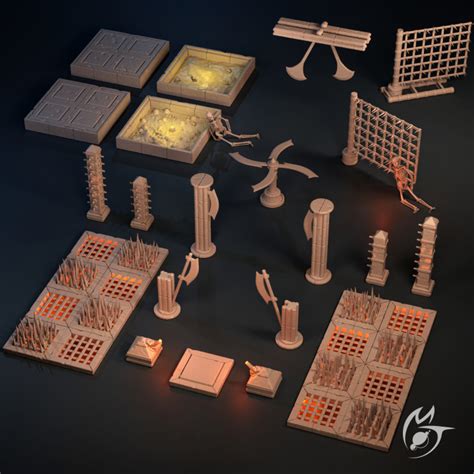 3d Printable Traps Dungeon Classics By Making Tlon