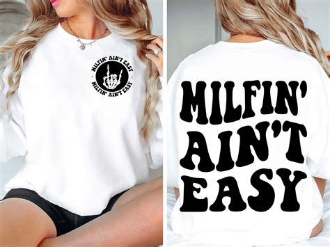 Milfin Ain T Easy Svg Png Milf Design Svg Milf Png Retro Svg Funny Quote Svg Sublimation