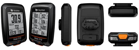 Велокомпьютер с датчиком каденса и ЧСС Bryton RIDER 310 T black Черный ...