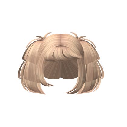 Asymmetric Chopped Mini Pigtails Blonde Roblox