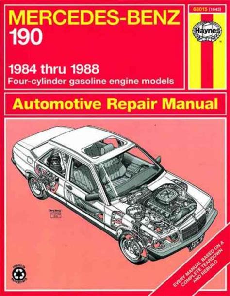 Mercedes Benz 190 1984 1988 Haynes Service Repair Manual Workshop Car