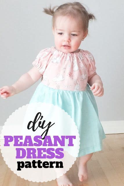 Diy Gathered Peasant Dress Free Pattern Artofit