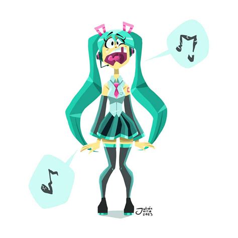 Hatsune Miku Commission By Julianvillagtm On Deviantart