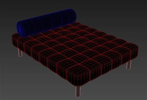 Furniture Double Bed Design Free Download 3ds Max File Cadbull