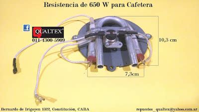 Qualtex Arg Repuestos para Electrodomésticos RESISTENCIAS PARA CAFETERAS