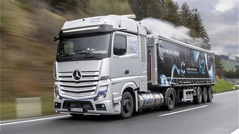 Mercedes Actros Hydrogen Truck Touring The Alps Youtube