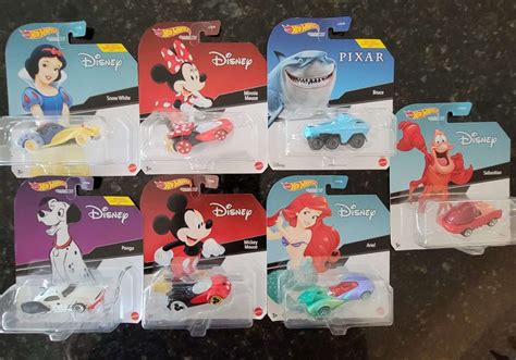 Disney Hot Wheels Character Set Quarterdeck Collectibles