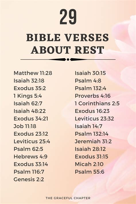 29 Bible Verses About Rest Artofit