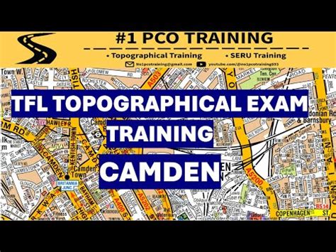 CAMDEN TRAINING ROUTE TFL TOPOGRAPHICAL SKILLS 2024 PCO LICENCE