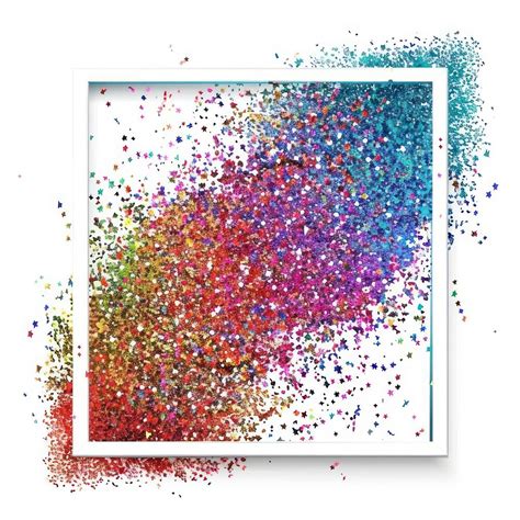 frame glitter square shape blackboard premium photo illustration