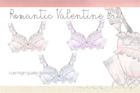 Romantic Lingerie Bra Graphic By Misslilyart Creative Fabrica