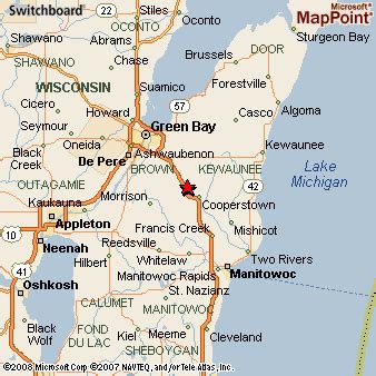 denmark wisconsin  area map