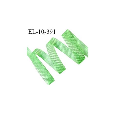 Elastique lingerie 10 mm haut de gamme couleur vert élastique fin et ajouré largeur 10 mm prix