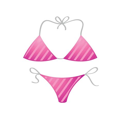 Bikini Icon In Color Holiday Beach Swim Suit Vector Art At