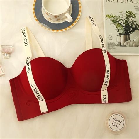 Small Chest Gathered Push Up Bra Women S Underwear Seamless Lingerie Without Underwire Colors