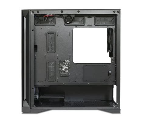 Tecware Vision M High Air Flow Matx Gaming Case Black Front And