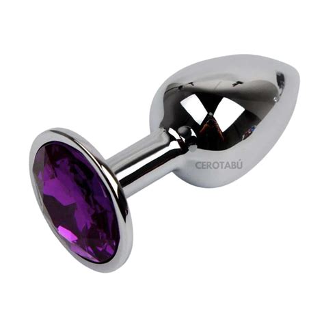 Plug Anal Dilatador Anal En Acero Talla S Juguete Sexual Morado