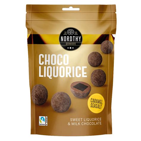 Лакрица Nordthy в молочном шоколаде с морской солью и карамелью ...