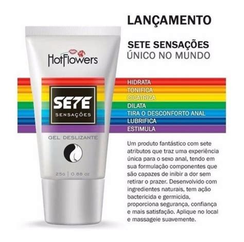 Gel Deslizante Lubrificante Sete 7 Sensações Hot Flowers 25g Mercado Livre