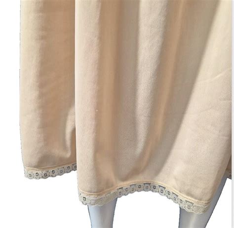 Vintage 1980 S Beige Petticoat Half Slip Lace Nylon Lingerie Osti Berlei Sz12 Etsy