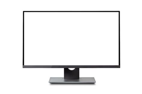 premium photo computer monitor white screen isolated  white