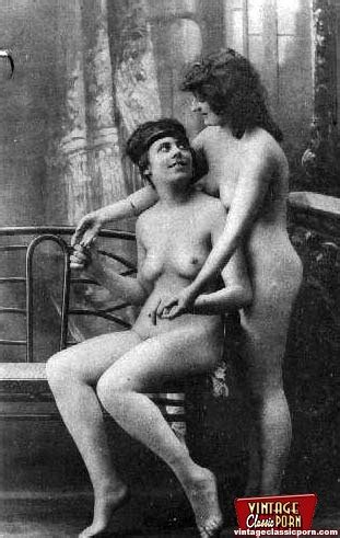 Vintage Lesbian Nude Chicks Enjoy Posing In Xxx Dessert Picture