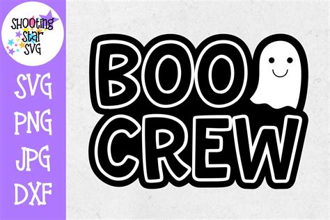 The Boo Crew Svg Ghost Svg Halloween Svg Cut Files