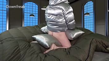 Satin Pillow Humping And Cum On Super Puff Jacket XVIDEOS