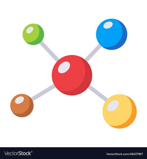 Molecules Bonding Royalty Free Vector Image Vectorstock
