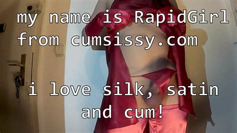 Satin Fetish Wank Shemale Porn Feat Rapid Girl By Cumsissy Xhamster