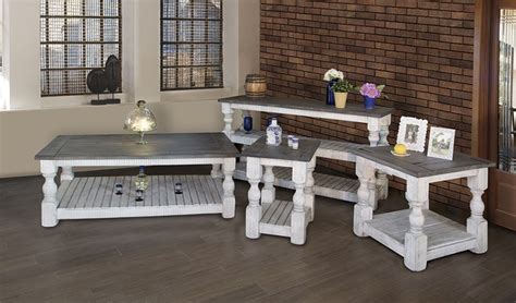 Ifd Furniture 469 Stone Rustic Coffee Table Set Dallas Designer