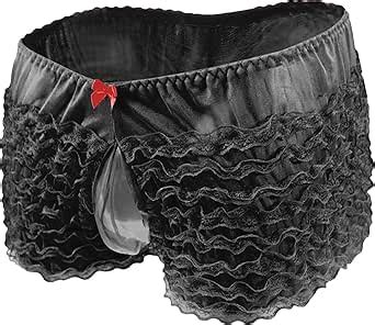 Men S Sissy Lace Bikini Panties Low Rise Mesh Translucent Crossdress