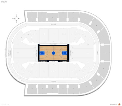 Seating Chart and View Information for Section 105 at Spokane Arena 25