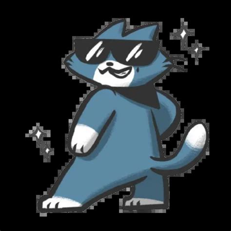 Telegram Sticker 😎 From Bandit The Cat Pack