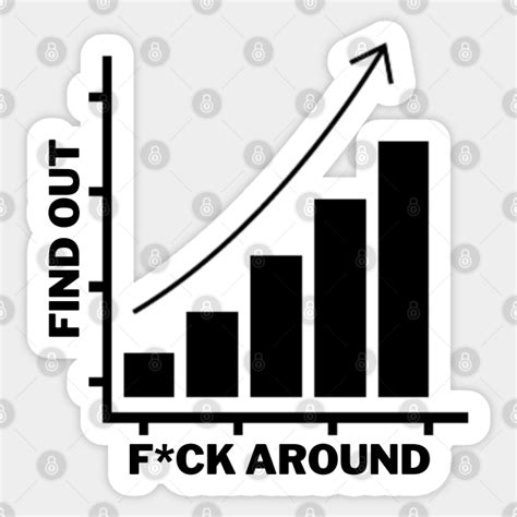 Funny Fuck Around And Find Out Diagram Chart Fuck Around And Find Out Sticker TeePublic