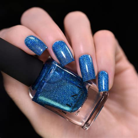 Serenity Pacific Blue Ultra Holographic Nail Polish By Ilnp