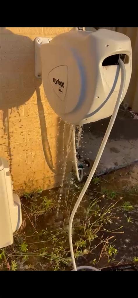 How to fix leak in retractable hose reel... | Bunnings Workshop community