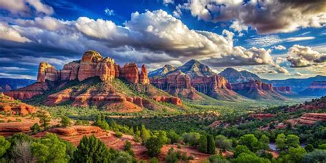 Sedona Arizona Southwest Usa Landscape Ai Generated Content Stock Image