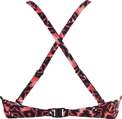 Tc Wow Ten Cate Tropical Reflection Bikini Top Maat A Rood Roze Zwart Bol