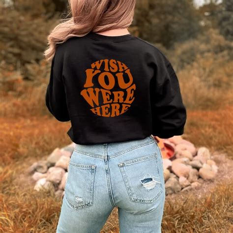 Wish You Were Here Hoodie Aesthetic Hoodie Trendy Hoodie Etsy