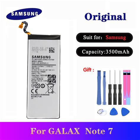 Batería EB BN930ABE para Samsung Galaxy Note 7 repuesto Original de