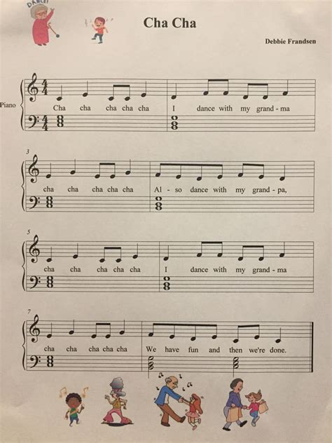 Hot Cross Buns Piano Sheet Music Cha Cha Butterflies Let S Play Music Lets Play Music