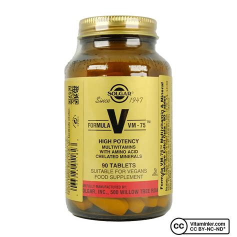 Solgar Formula VM - 75 90 Tablet - Multivitaminler