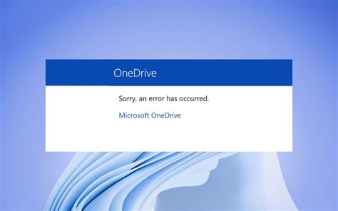 Sorry An Error Has Occurred In Onedrive 5 Ways To Fix It Artofit