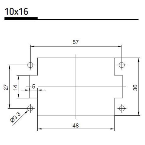 Вставка промышленного разъема 10x16A H10E-M (29021)