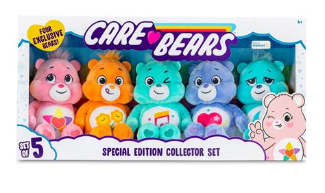Care Bears Bean Plush Treasure Box 5 Pack Value Set - Best Toys | NAPPA ...